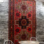 Hand-woven Ancient Root-dyed Wool Carpet From the Isparta Region