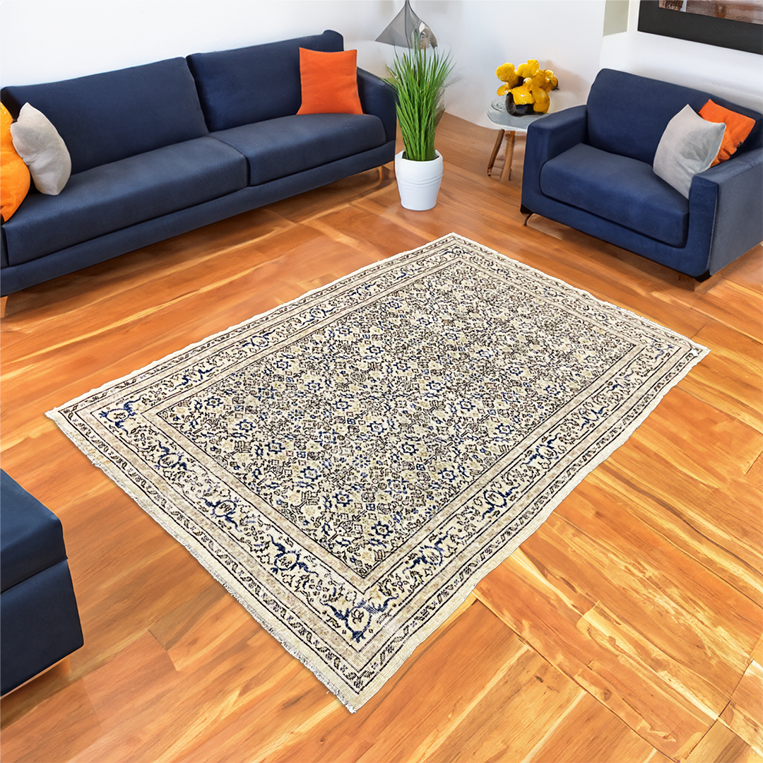 IMG-20231110-WA0138 7.11 *5.2 Feet Vintage Turkish Isparta Rug, Area Rug, Handmade Rug, Vintage Rug, Old Rug, Wool Rug, Anatolian Rug,Handmade Vintage Area Rug - Image 1