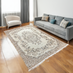 9.9*6.6 Feet Vintage Turkish Isparta Rug,  Area Rug, Handmade Rug, Vintage Rug, Old Rug, Wool Rug, Anatolian Rug,Handmade Vintage Area Rug - Image 6